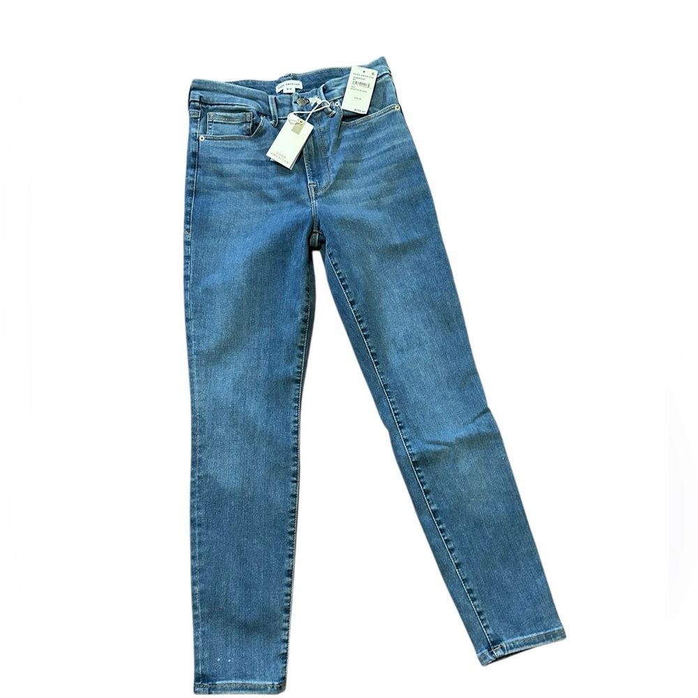 NWT Good America Denethic Blue Always Fits Jean 6-12 Blue - Picture 3 of 10